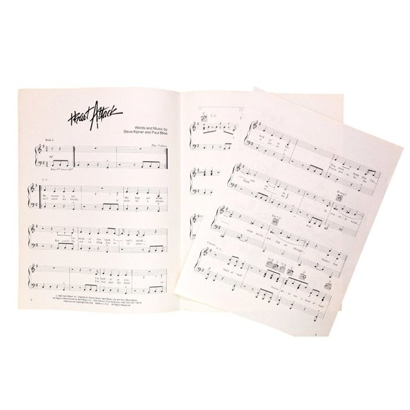 Heart Attack Olivia Newton-John Original Sheet Music 1982 Steve Kipner MCA Vocal - Picture 3 of 8